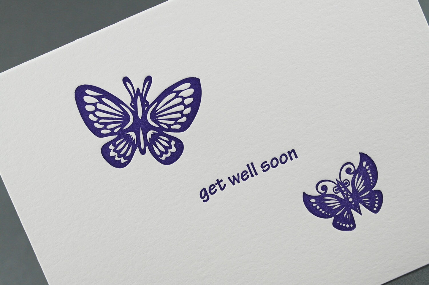 Get Well Soon - Letterpress Card