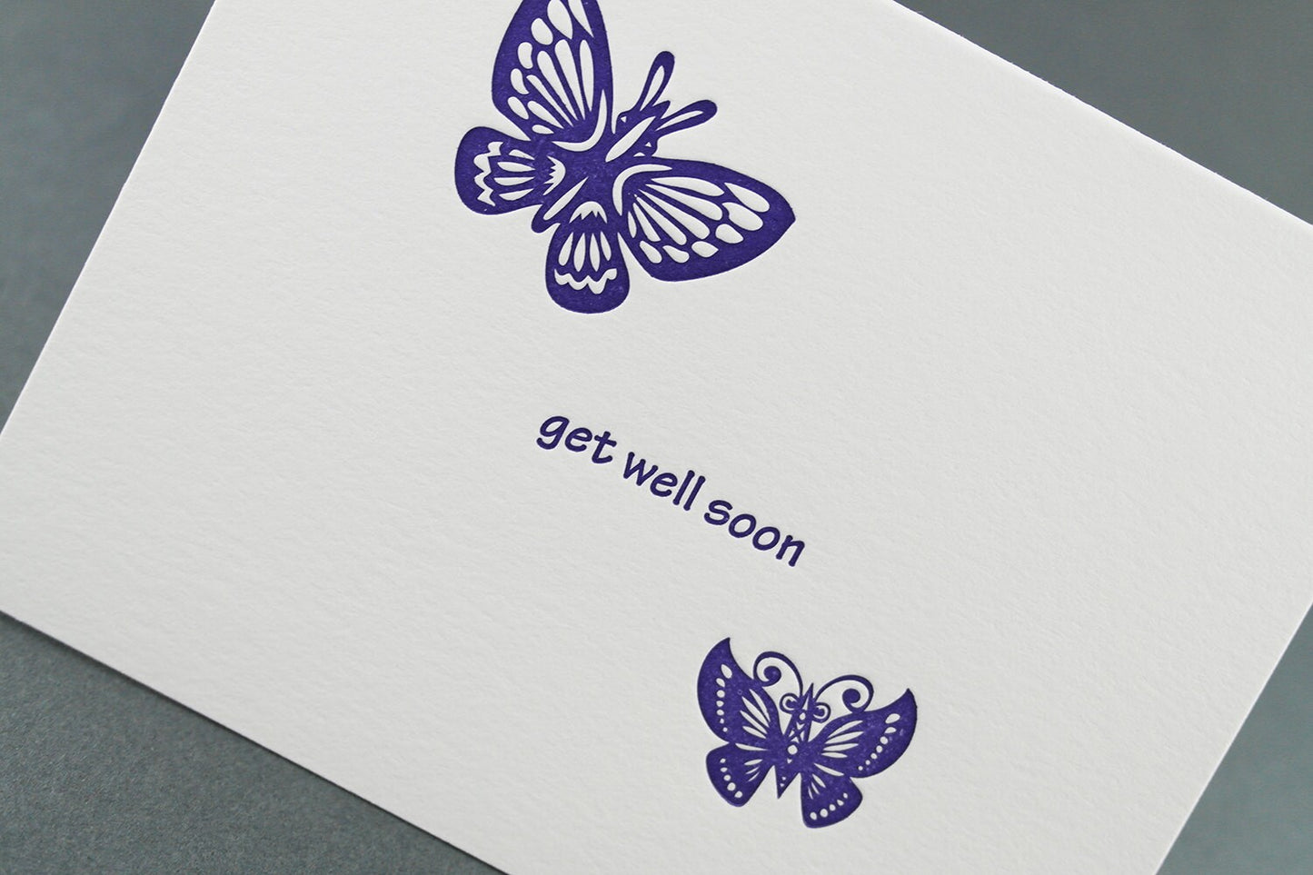 Get Well Soon - Letterpress Card