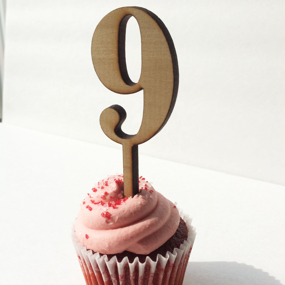 Cake Topper Number - Wood