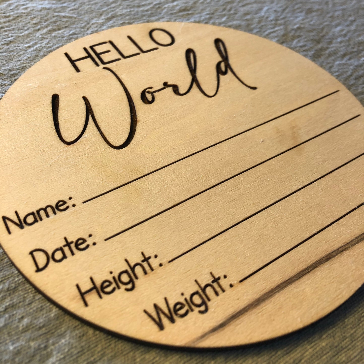 Hello World Keepsake