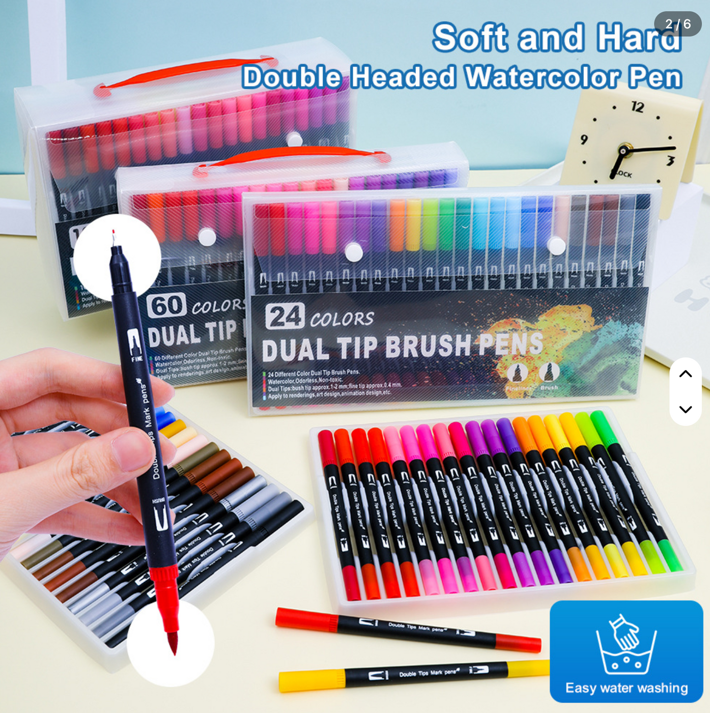 24 Watercolor Markers