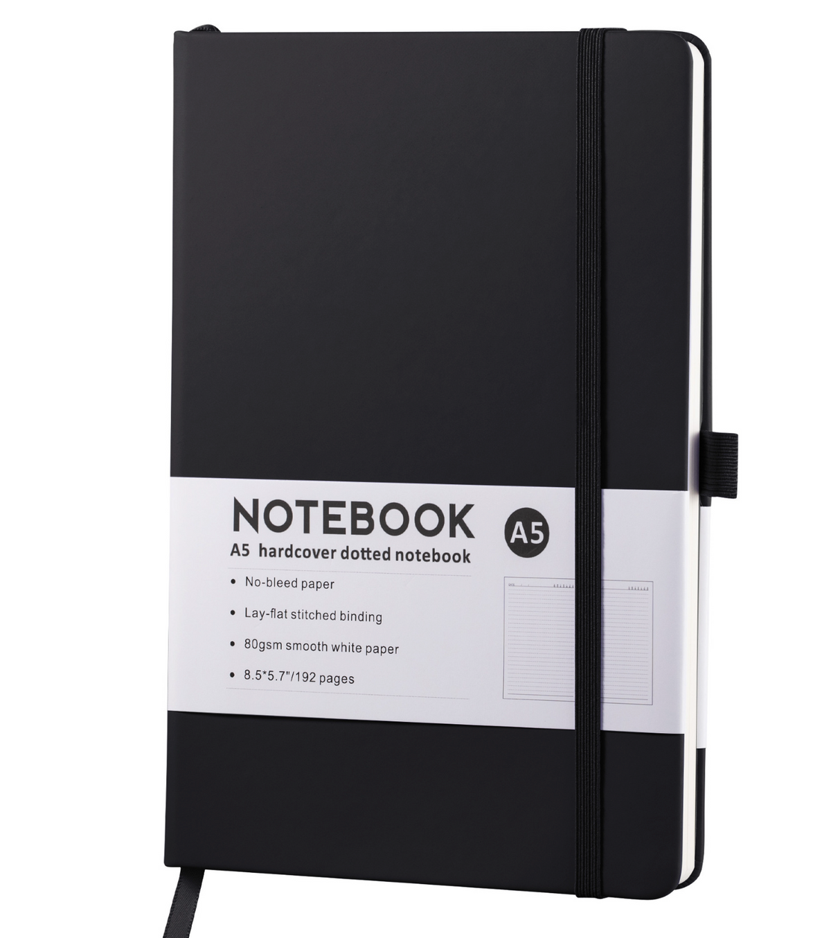 A5 hardcover notebook - black