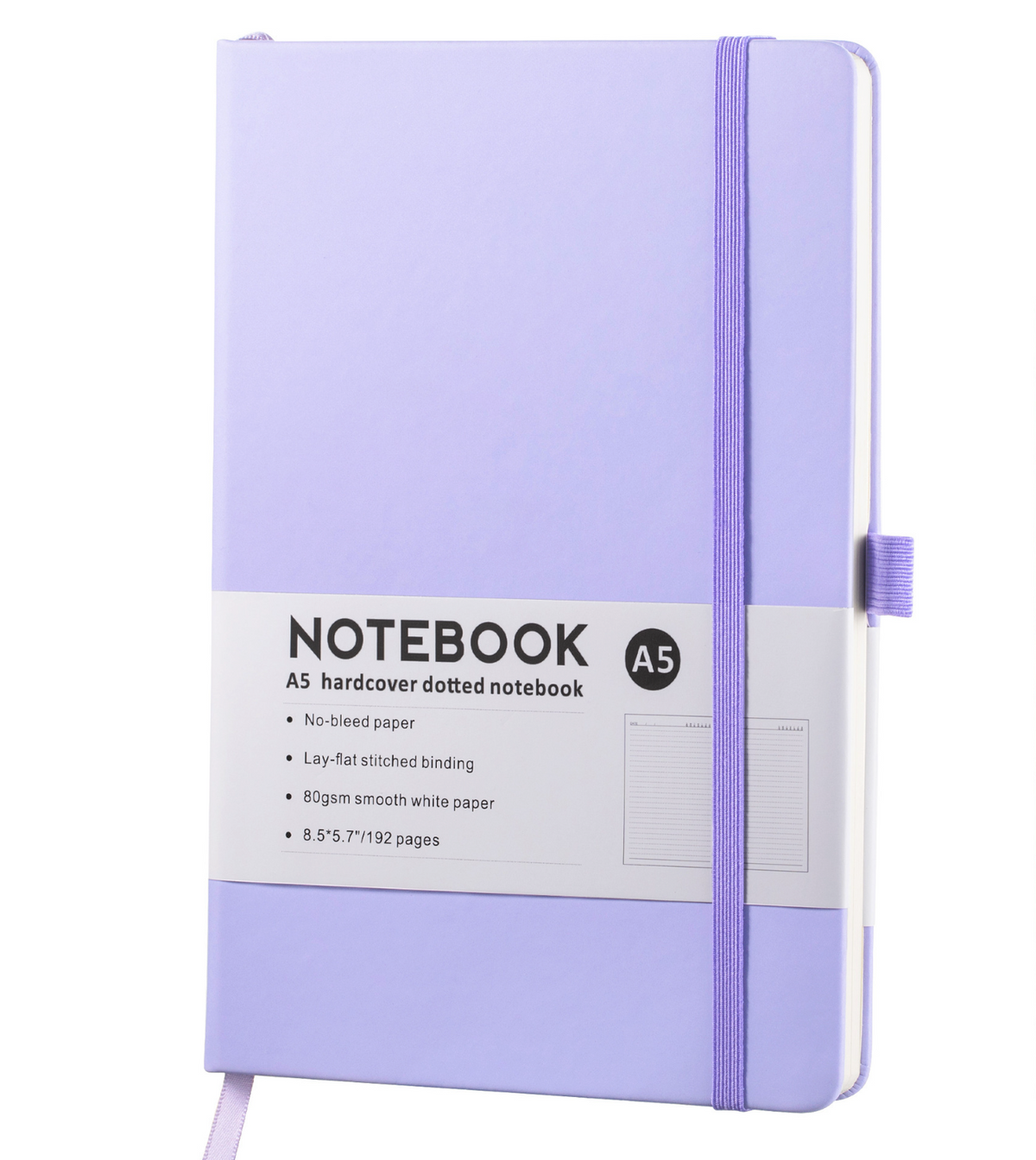 A5 hardcover notebook - purple