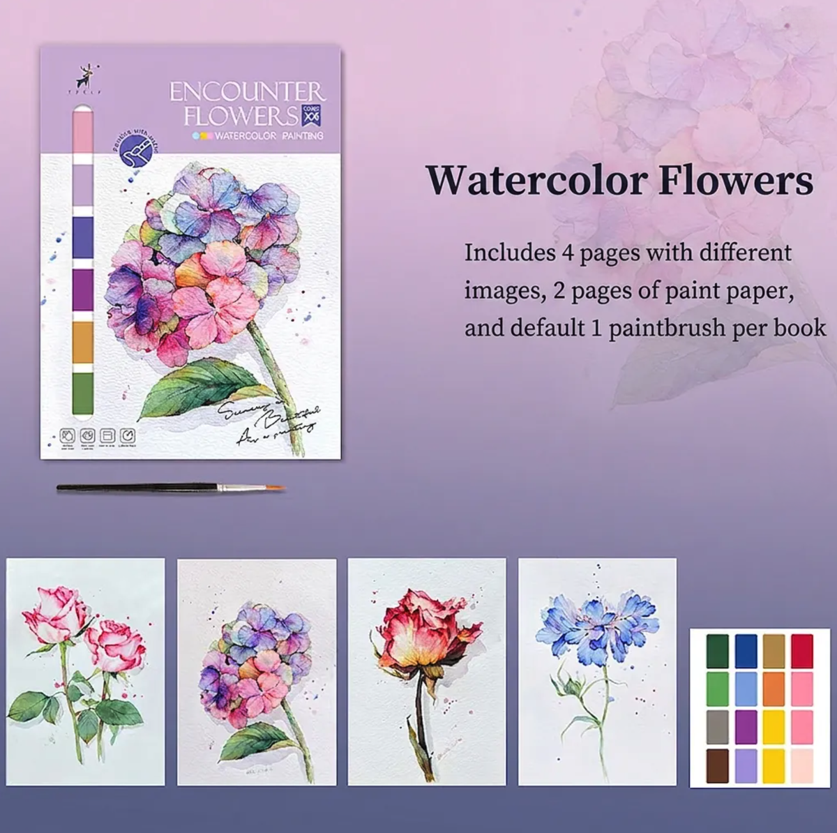 Watercolor Sheets - Flowers
