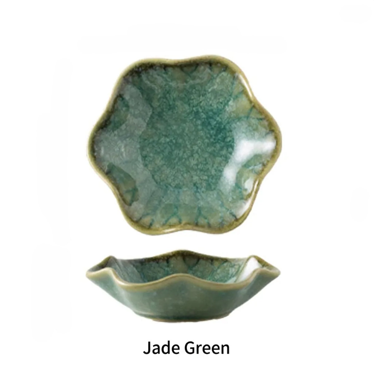 Lotus Leaf Shape Dish Green