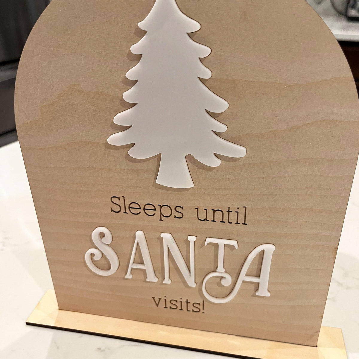 Sleeps until santa dry easer board