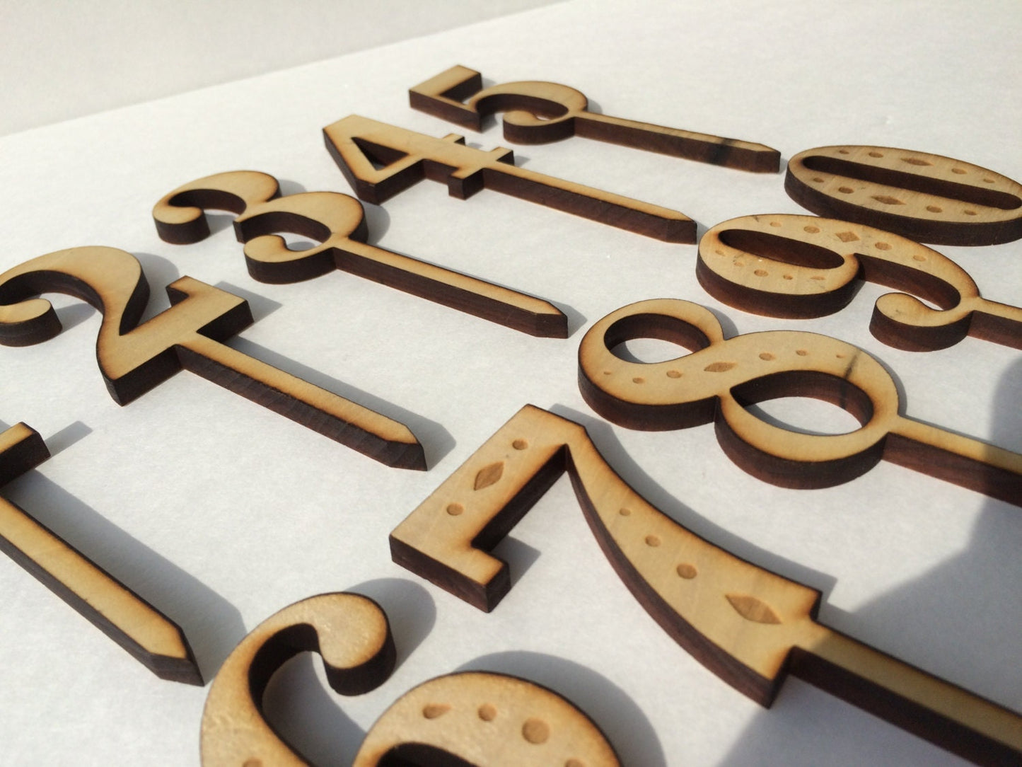 Wooden Number with inlay | Cake Topper