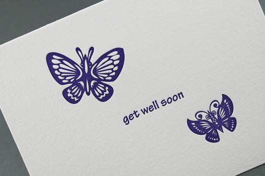 Get Well Soon - Letterpress Card