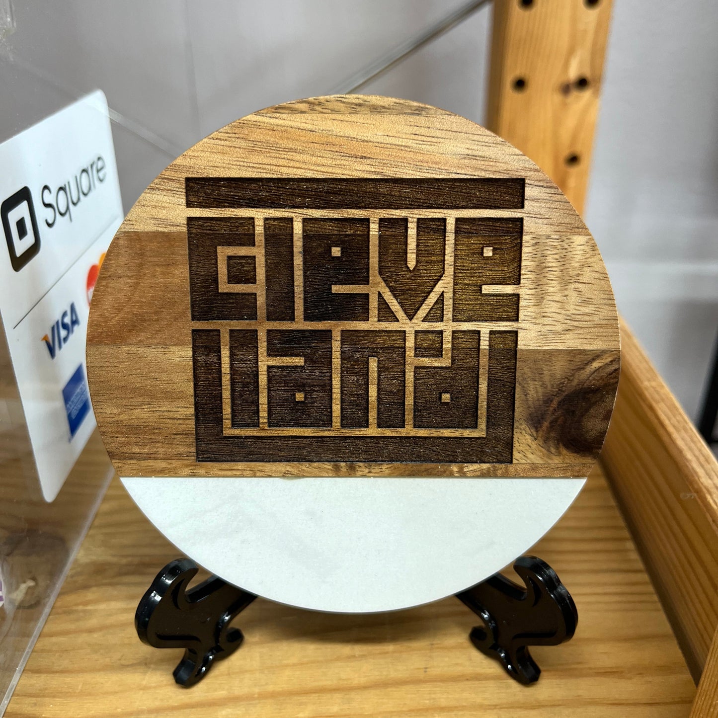 Cleveland Engraved Coaster