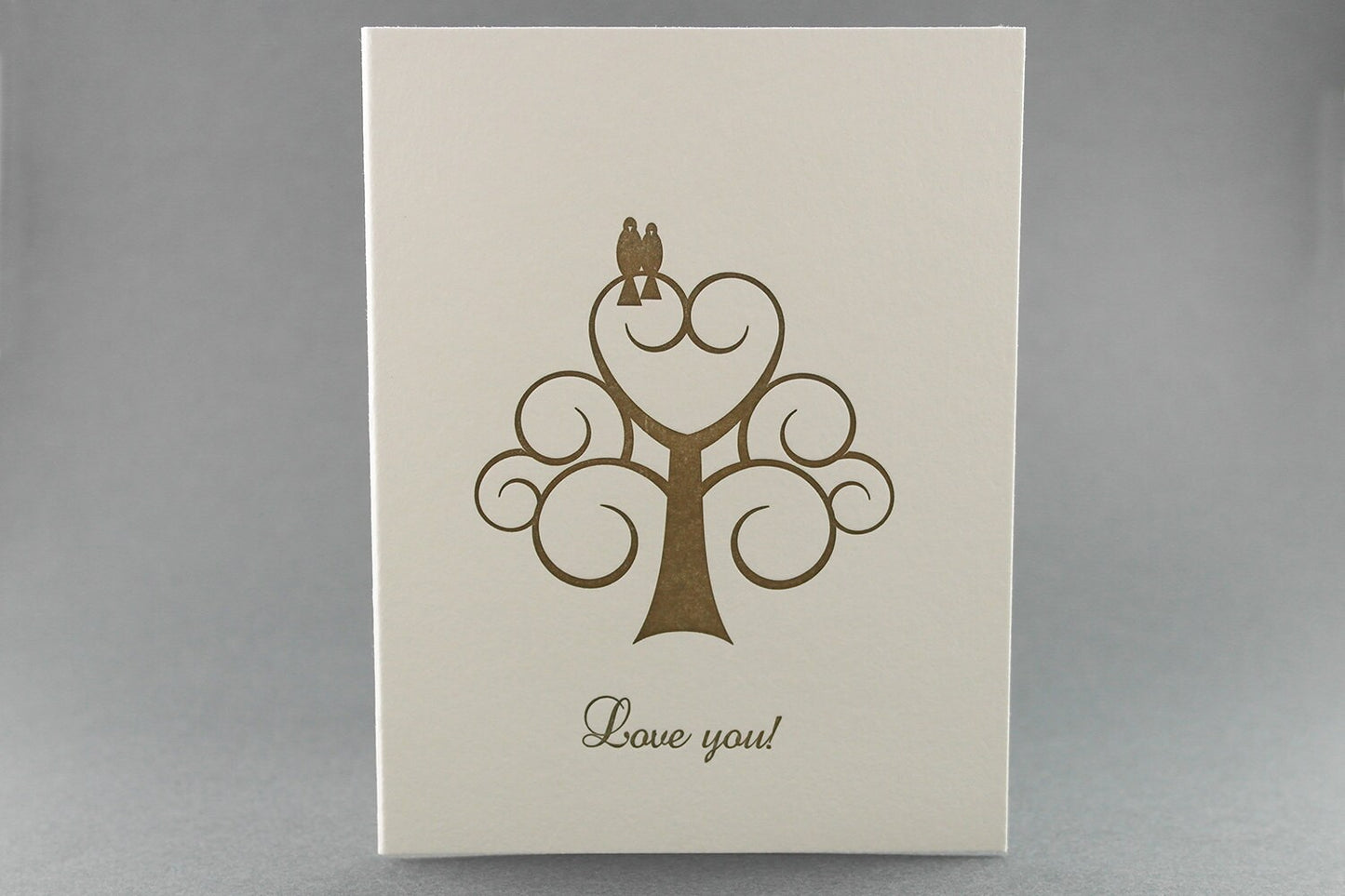 Love You - Letterpress Card
