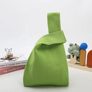 Wrist Knot Tote Bag - Bright Green