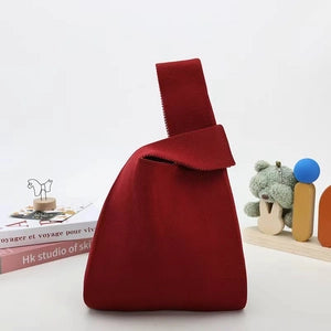 Wrist Knot Tote Bag - Wine