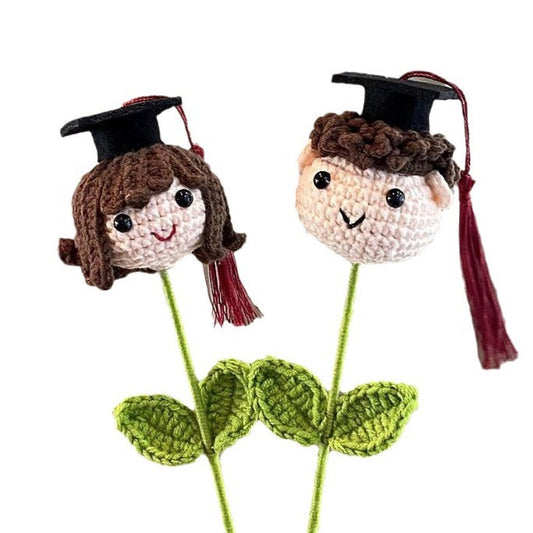 Crochet Graduation Head ￼