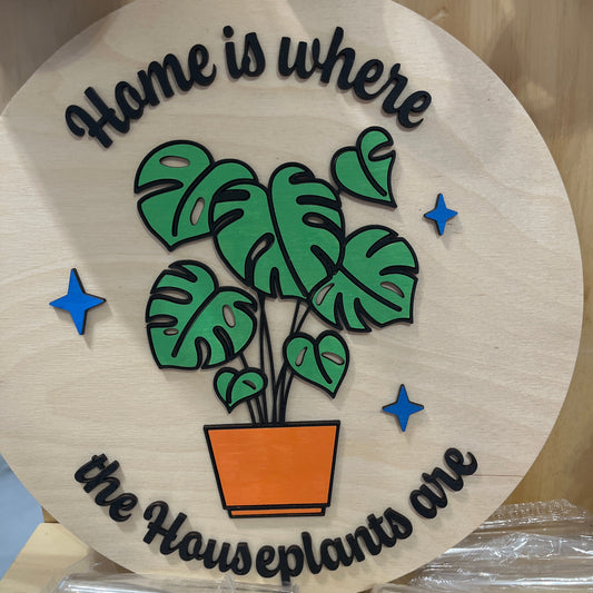 House Plants Hanging Sign