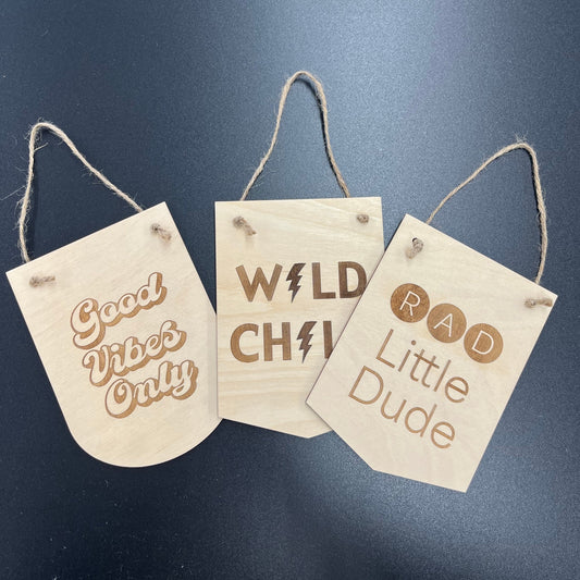 Kids Mini Hanging SIgn
