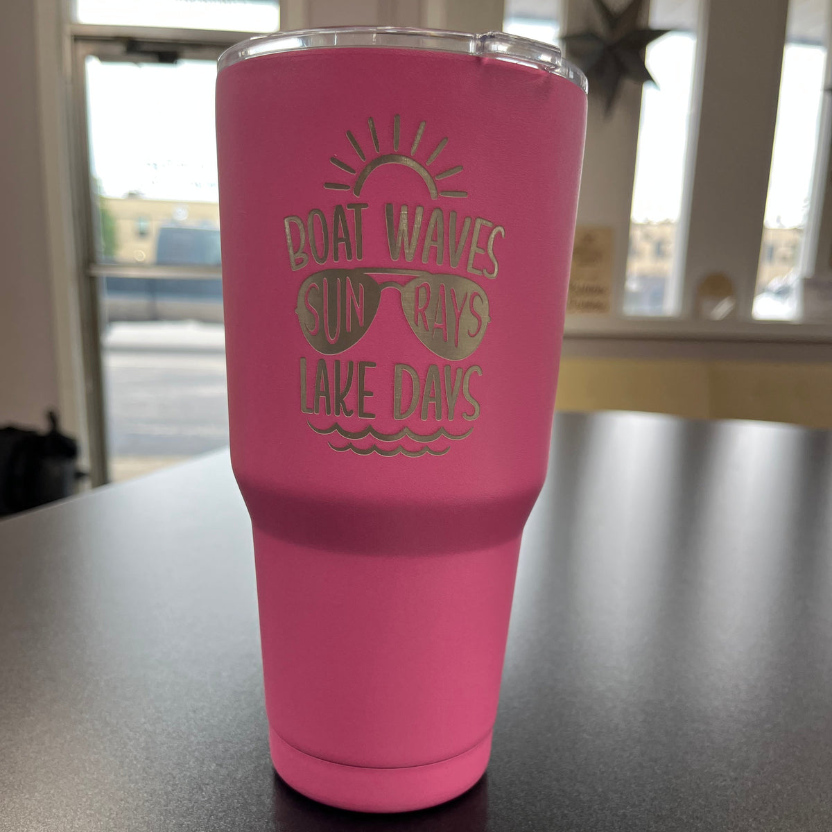 Boat Waves, Sun Rays, Lake Days 30 oz. Tumbler