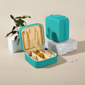 Travel Jewelry Case - Teal