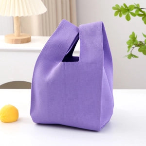 Wrist Knot Tote Bag - Purple
