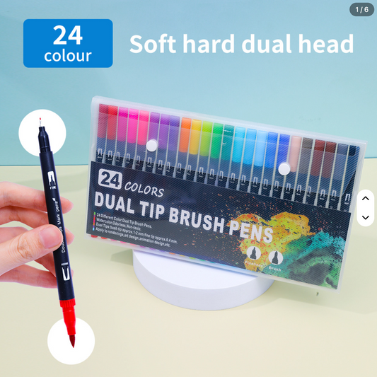 24 Watercolor Markers