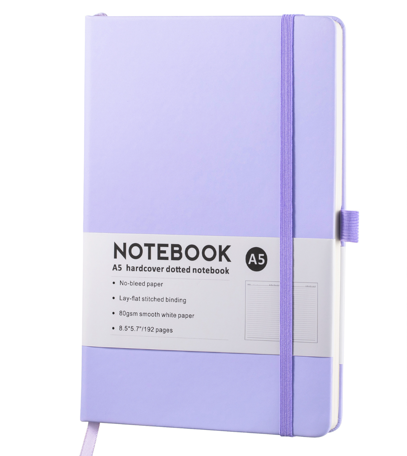 Leather Notebook Journal With Elastic Band Pen Loop