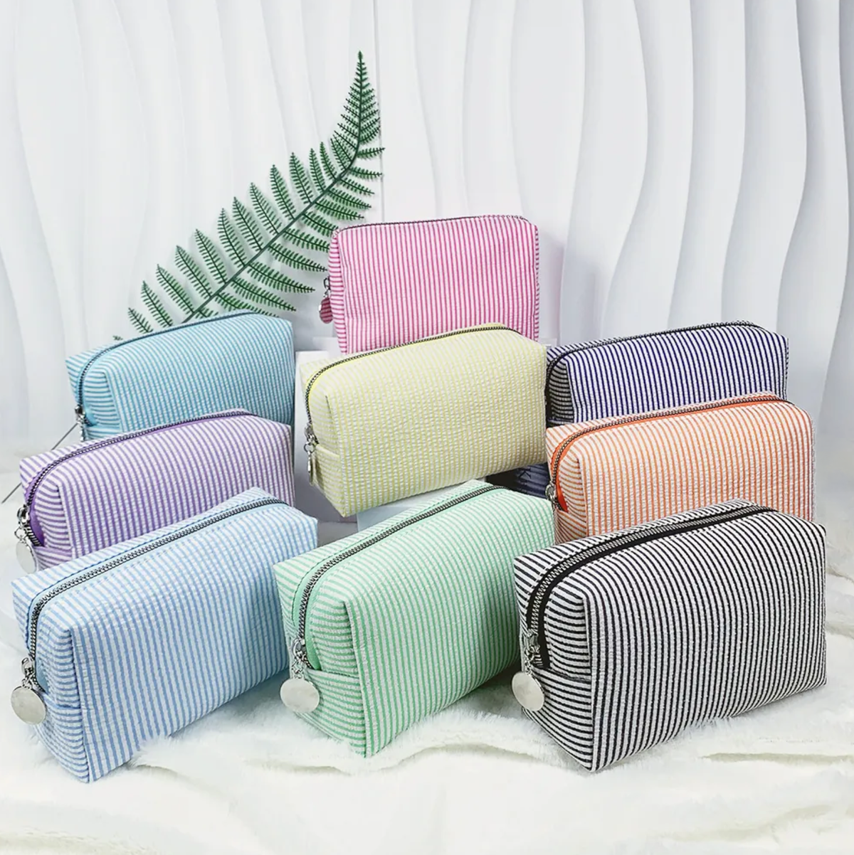 Cosmetic Bag with zipper - Lined Samples