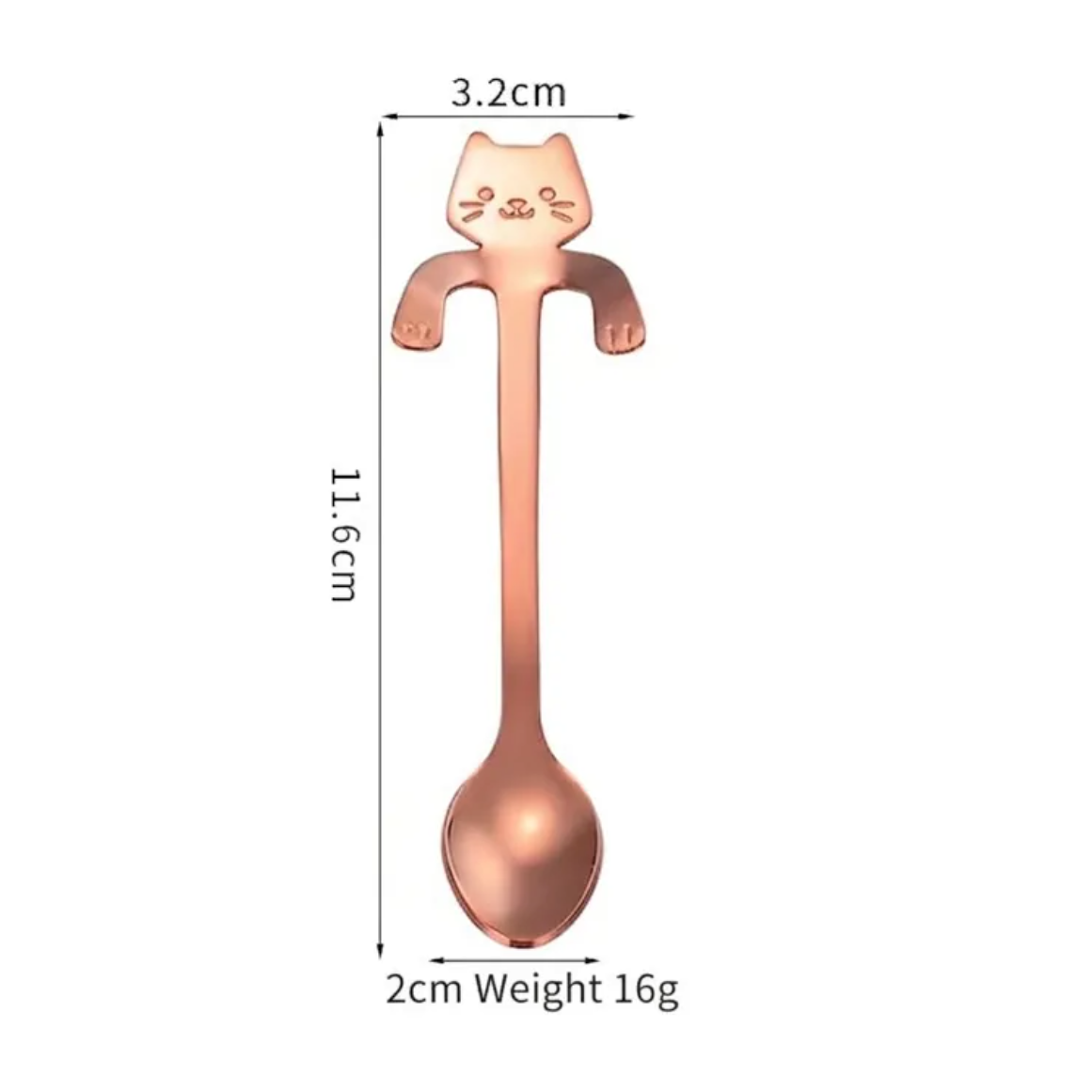 Cat Spoon - Rose Gold