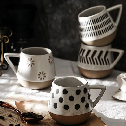 Retro Stoneware Ceramic Mug - Samples