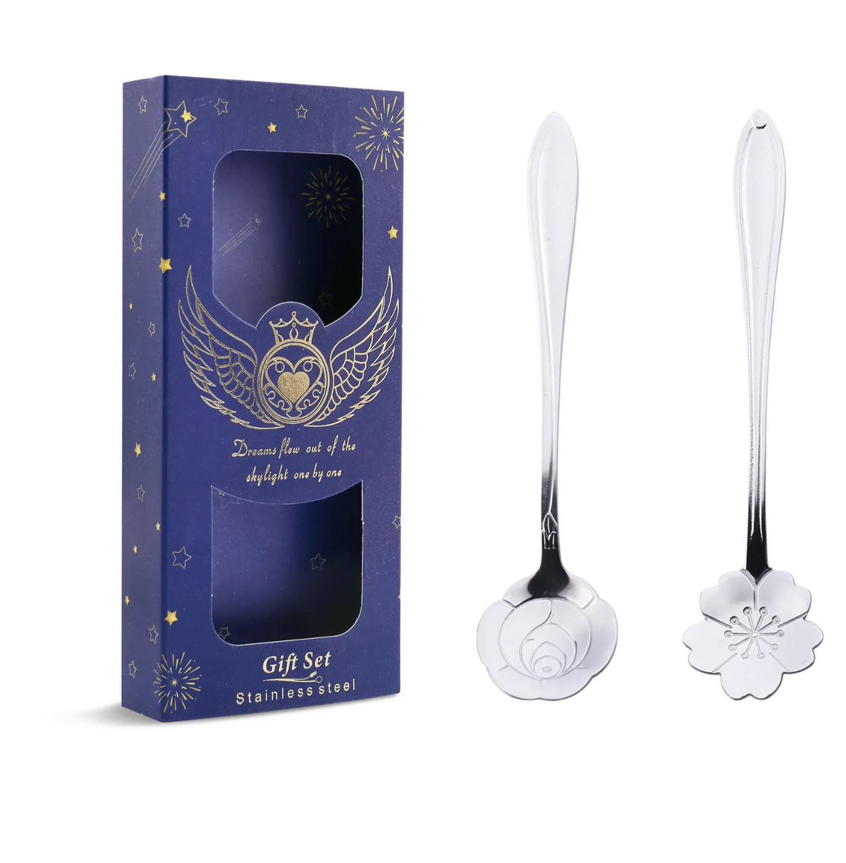 Floral Coffee Spoon Stainless Steel