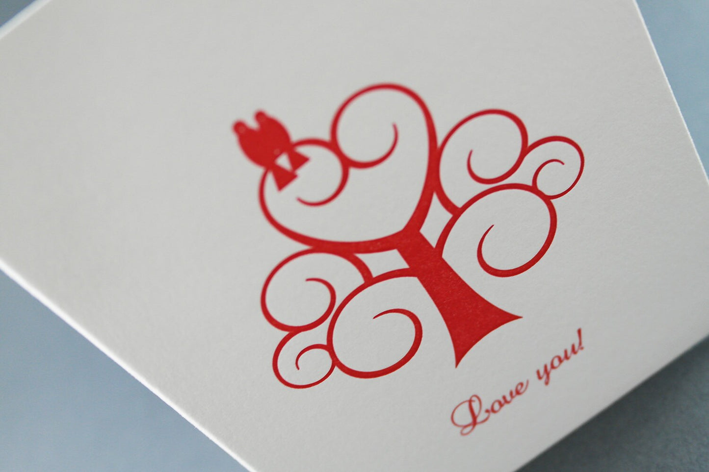 Love You - Letterpress Card
