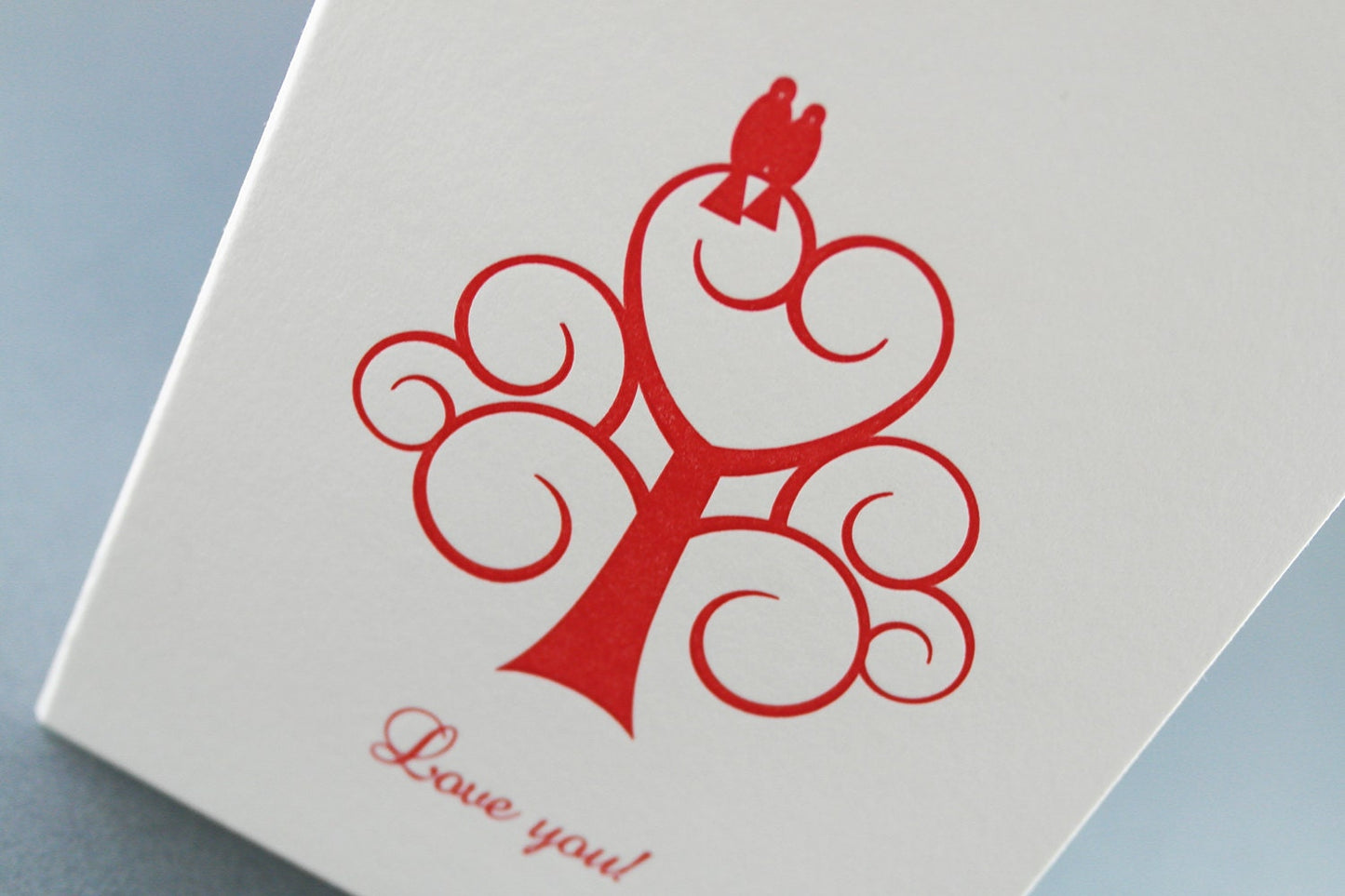 Love You - Letterpress Card