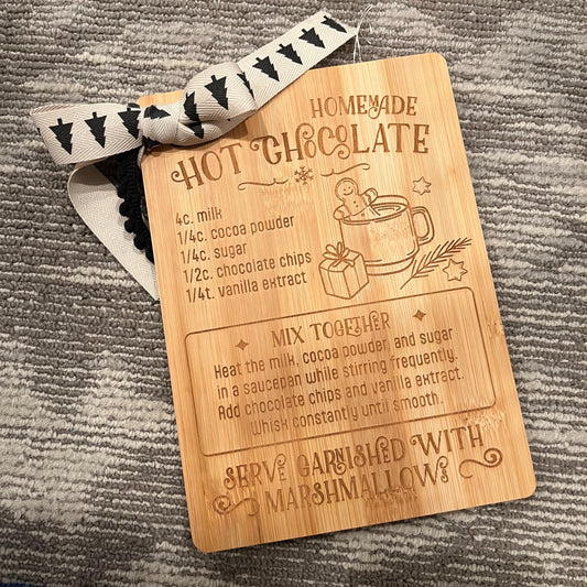 Hot Chocolate Cutting Board
