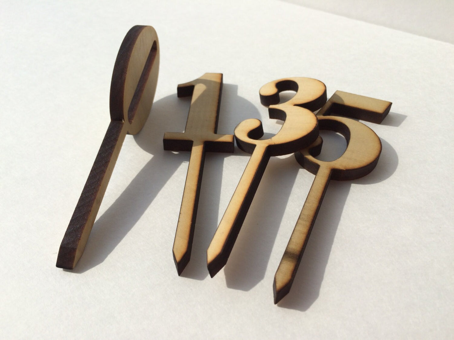 Wooden Number | Cake Topper